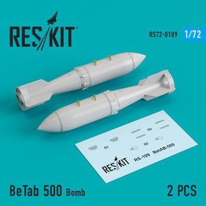 RESKIT RS72-0109 BETAB 500 BOMBS (2 PCS) 1/72