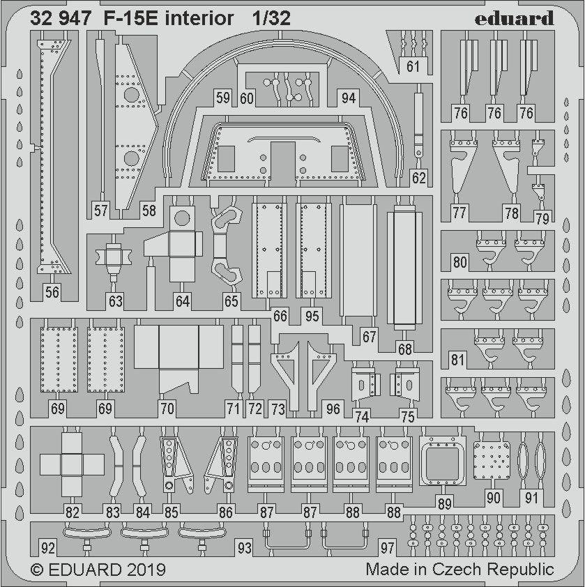 Eduard 32947 F-15E interior 1/32 TAMIYA – Bild 3