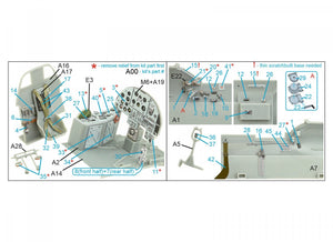 Quinta Studio QD32154 IL-2M3 3D-Printed &amp;amp; coloured Interior on decal paper (Hobby Boss) 1/32 – imagen 8