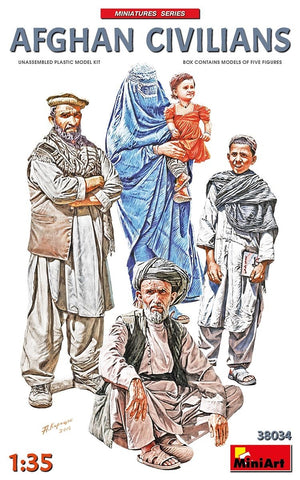 Miniart 38034 AFGHAN CIVILIANS 1/35