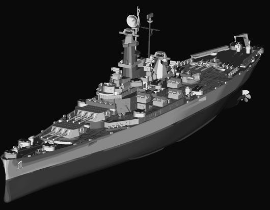 Trumpeter 05760 U.S.S. South Dakota BB-57 1/700 – zdjęcie 7
