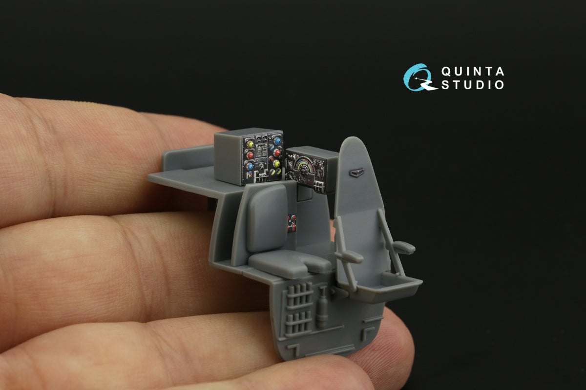 Quinta Studio QDS-48424 Mosquito FB Mk.VI/NF Mk.II 3D-Printed coloured Interior on decal paper (Tamiya) (Small version) 1/48 – immagine 7
