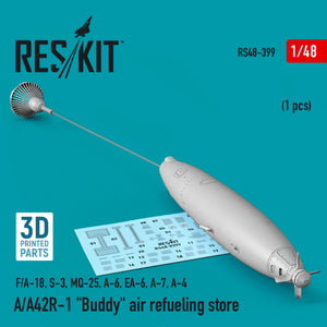 RESKIT RS48-0399 A/A42R-1 &amp;quot;BUDDY&amp;quot; AIR REFUELING STORE (1 PCS) (3D PRINTED) 1/48 – zdjęcie 2