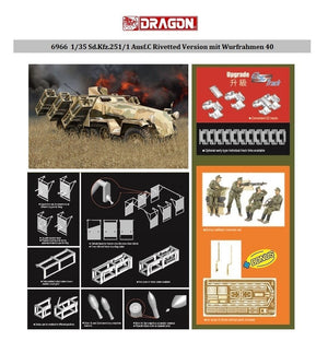Dragon 6966 Sd.Kfz.251/1 Ausf.C Version rivetée avec Wurfrahmen 40 1/35 – image 2