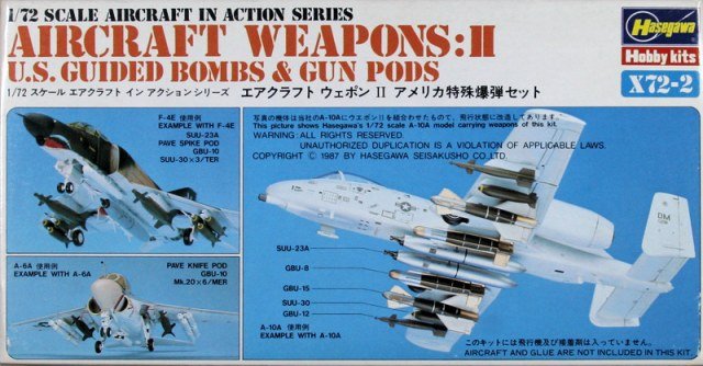 Hasegawa X72-2 Armes d'avions américains II (1/72)