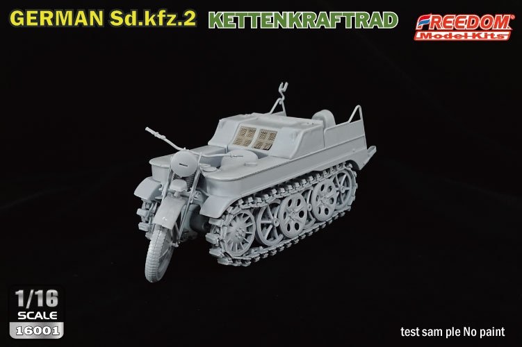 Freedom 16001 Sd.Kfz. 2 Kettenkraftrad Typ HK 101 1/16 – imagen 9
