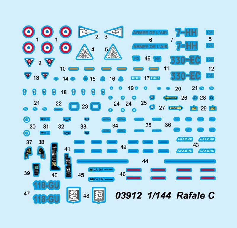 Trumpeter 03912 Rafale C 1/144 – imagen 3