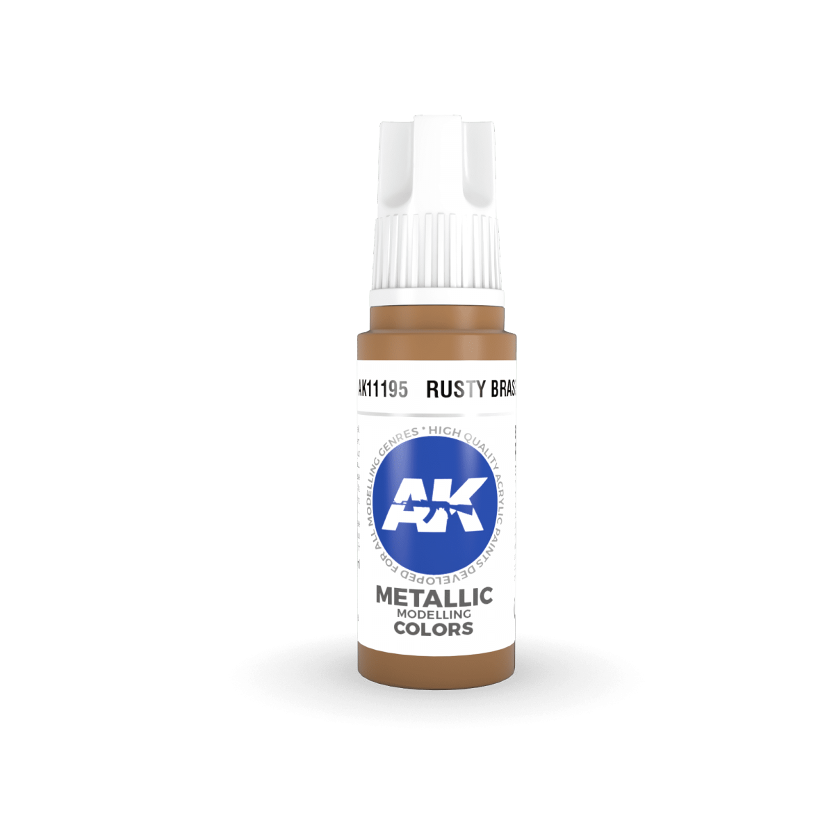 AK Interactive AK11195 RUSTY BRASS – METALLIC 17ml – zdjęcie 2