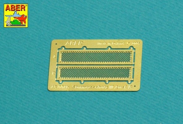 Aber 48A31 Grilles pour Pz.Kpfw. III et Stug III Compatibles avec les modèles Tamiya : 32540 ; 32524 ; 32525 ; 32543 ; 1/48