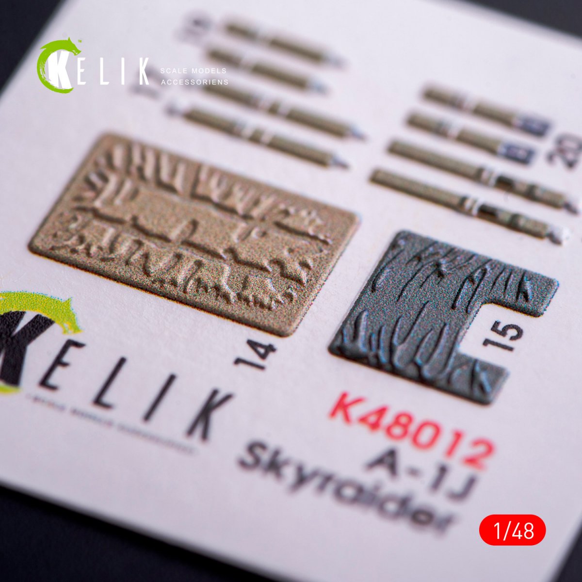 KELIK K48012 A-1J SKYRAIDER INTERIOR 3D DECALS FOR TAMIYA KIT 1/48 – imagen 2