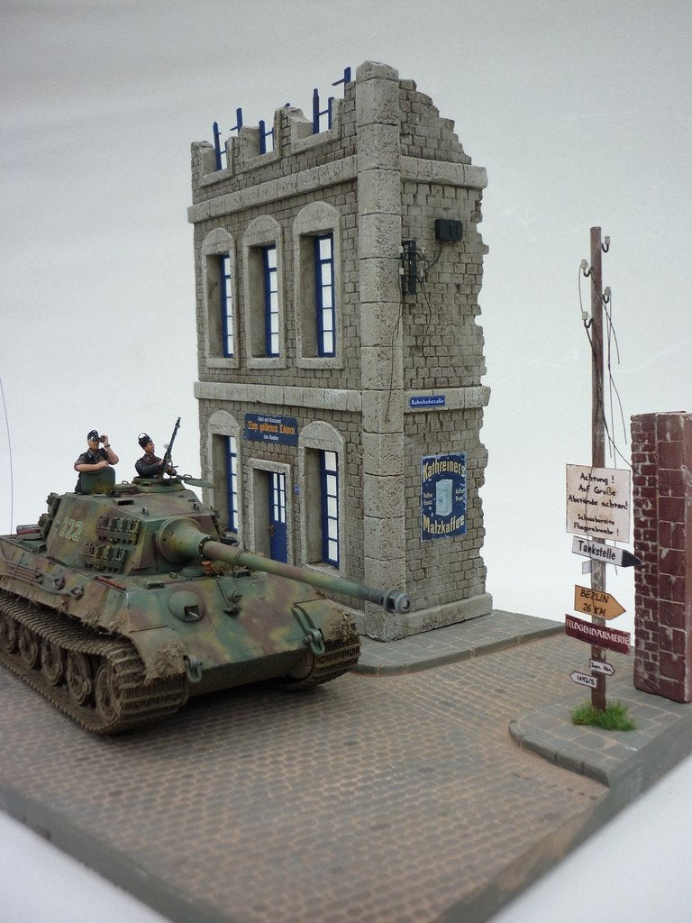 RT-Diorama 35197 Diorama-Base: &amp;quot;Street Corner&amp;quot; 1/35 – imagen 7