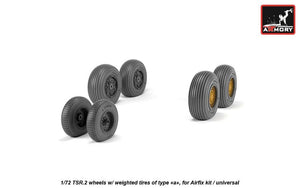 Armory Models AW72414 BAC TSR.2 wheels w/ weighted tires, type “a” (DL) 1/72 – Bild 4