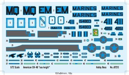 Hobby Boss 87213 CH-46D Seaknight 1/72 – immagine 3