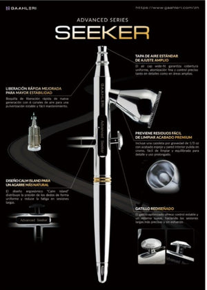 Gaahleri 43196 Airbrush Advanced Series Seeker 0.3 mm &amp;amp; 0.5 mm – immagine 3