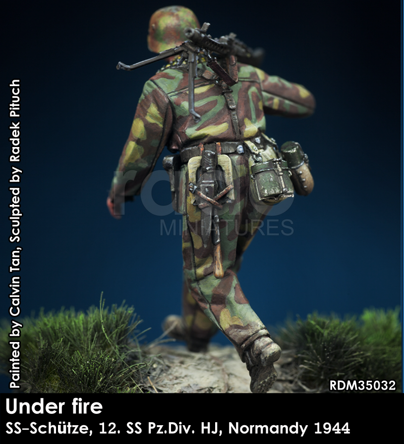 RADO Miniatures RDM35032 Under fire. W-SS MG Schütze, 12. SS-Pz.Div. HJ, Normandy 1944 1/35 – imagen 5
