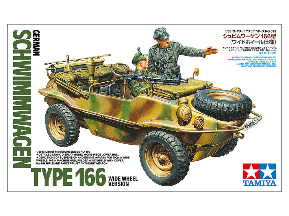 Tamiya 35393 German Schwimmwagen Type 166 Wide Wheel Version 1/35 – image 2