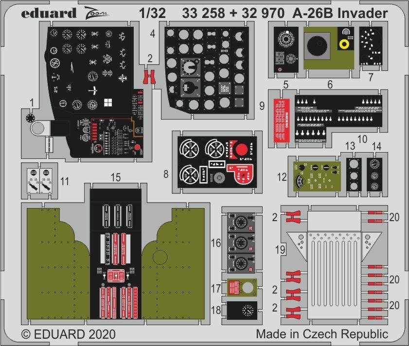 Eduard BIG33119 A-26B Invader part I 1/32 HOBBY BOSS – immagine 2