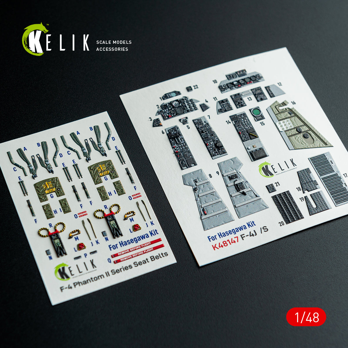 KELIK K48147 F-41/S - interior 30 decals for Hasegawa kit 1/48 – Bild 2