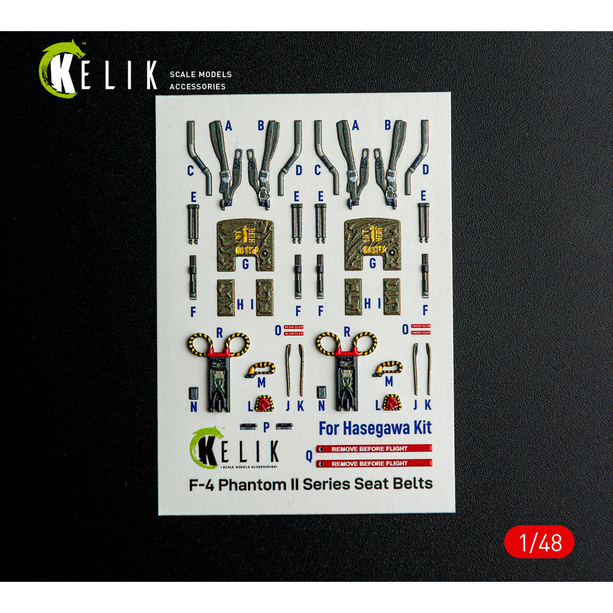 KELIK K48148 F-4E - interior 3D decals for Hasegawa kit 1/48 – Bild 2