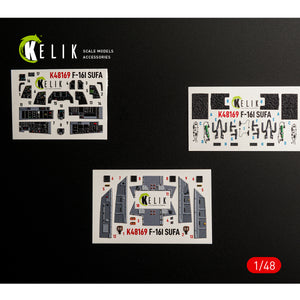 KELIK K48169 F-16I SUFA - interior 30 decals for GWH kit 1/48 – immagine 2