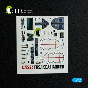 KELIK K72226 FRS.1 SEA Harrier - interior 3D decals for Italeri kit 1/72 – zdjęcie 5