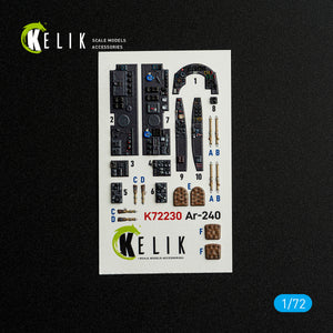 KELIK K72230 Ar-240 - interior 3D decals for Revell kit 1/72 – imagen 2