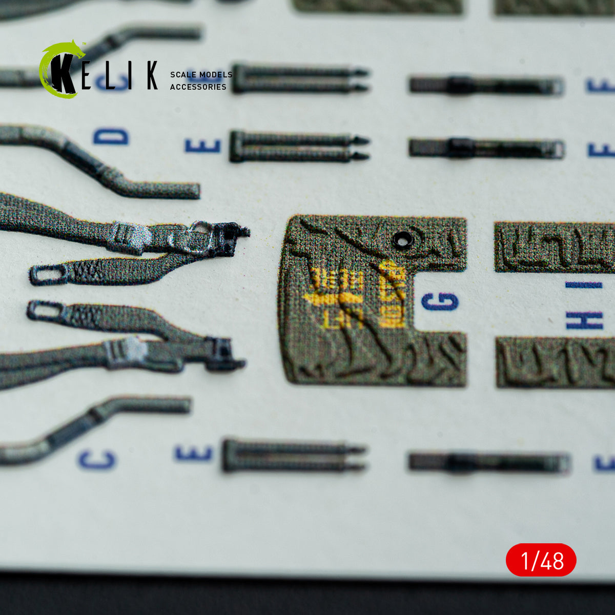 KELIK K48148 F-4E - interior 3D decals for Hasegawa kit 1/48 – Bild 3