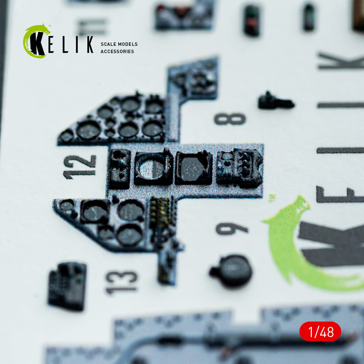 KELIK K48152 AV-8A HARRIER (Early) -interior 3D decals for Kinetic kit 1/48 – Bild 18