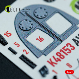 KELIK K48153 AV-8A HARRIER (Late) - interior 3D decals for Kinetic kit 1/48 – Bild 3