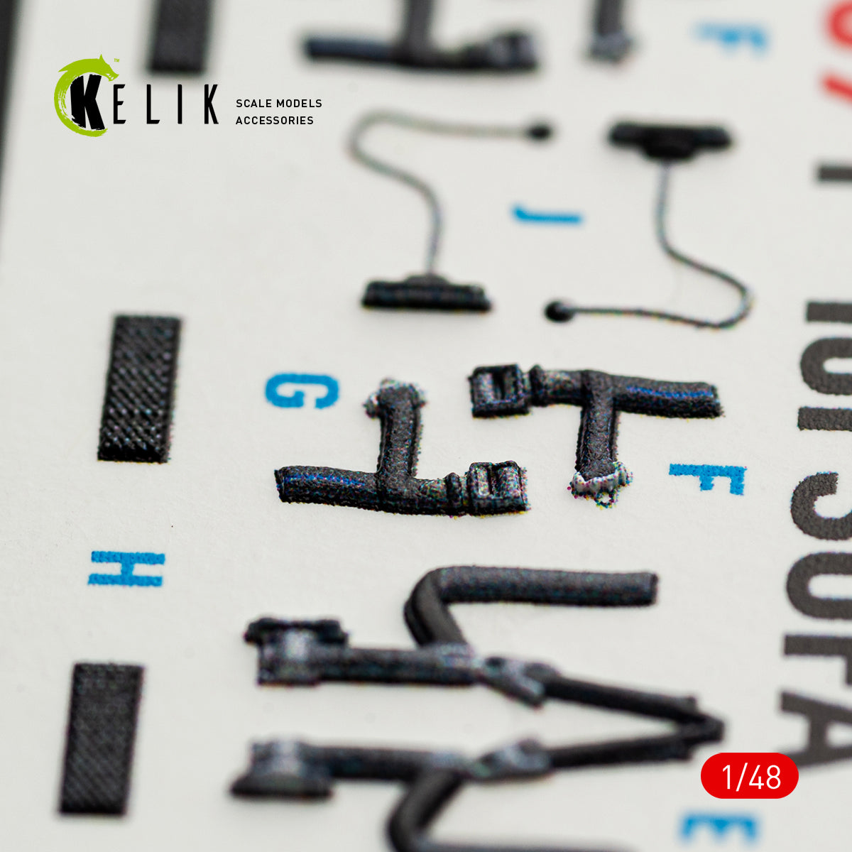 KELIK K48169 F-16I SUFA - interior 30 decals for GWH kit 1/48 – immagine 4