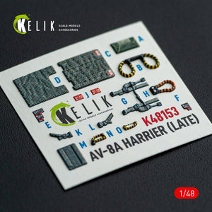 KELIK K48153 AV-8A HARRIER (Late) - interior 3D decals for Kinetic kit 1/48 – Bild 5