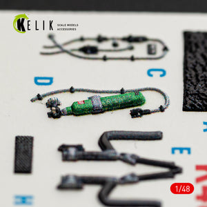 KELIK K48169 F-16I SUFA - interior 30 decals for GWH kit 1/48 – immagine 5