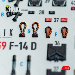 KELIK K48159 F-140 - interior 3D decals for GWH kit 1/48 – zdjęcie 6