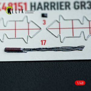 KELIK K48151 HARRIER GR3 - interior 3D decals for Kinetic kit 1/48 – Bild 7