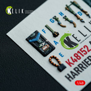 KELIK K48152 AV-8A HARRIER (Early) -interior 3D decals for Kinetic kit 1/48 – Bild 6