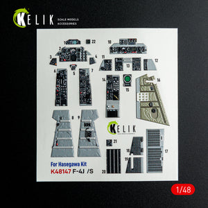 KELIK K48147 F-41/S - interior 30 decals for Hasegawa kit 1/48 – Bild 5