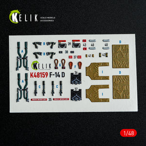 KELIK K48159 F-140 - interior 3D decals for GWH kit 1/48 – zdjęcie 8
