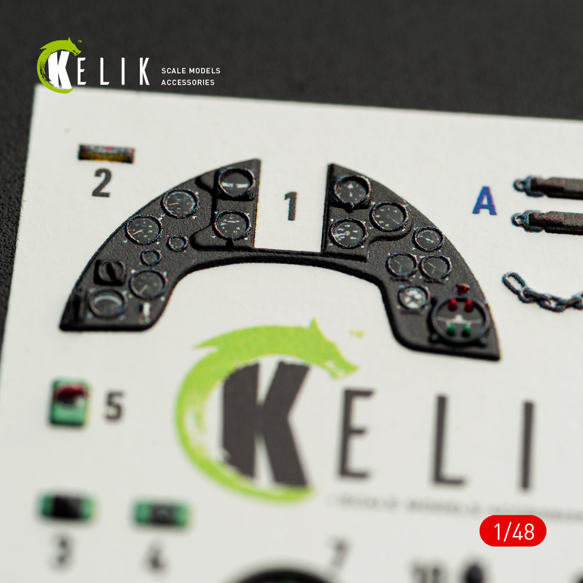 KELIK K48163 MC.200 - interior 3D decals for Italeri kit 1/48 – Bild 3