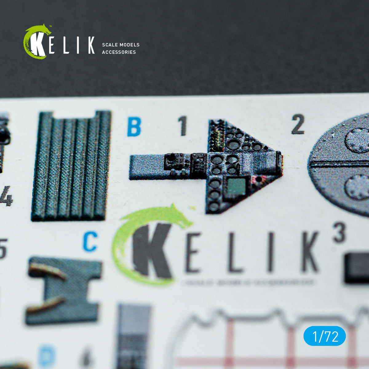KELIK K72226 FRS.1 SEA Harrier - interior 3D decals for Italeri kit 1/72 – zdjęcie 4