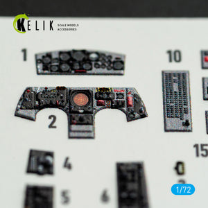 KELIK K72239 F-104J - interior 3D decals for Fine Molds kit 1/72 – immagine 3