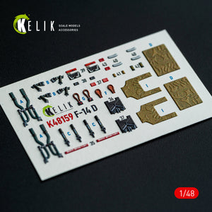 KELIK K48159 F-140 - interior 3D decals for GWH kit 1/48 – zdjęcie 9
