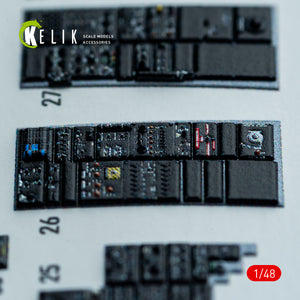 KELIK K48161 F-14A - interior 3D decals for GWH kit 1/48 – Bild 4