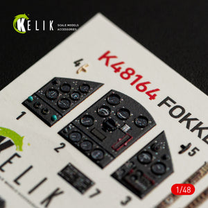 KELIK K48164 FOKKER D.XXI - interior 3D decals for Special Hobby kit 1/48 – imagen 4