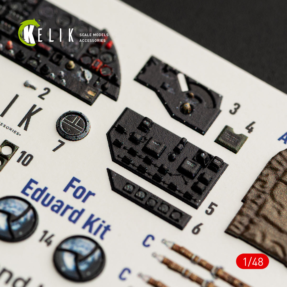 KELIK K48165 Westland Lysander Mk.III - interior 3D decals for Eduard kit 1/48 – image 4