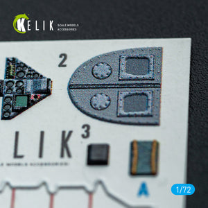 KELIK K72226 FRS.1 SEA Harrier - interior 3D decals for Italeri kit 1/72 – zdjęcie 3