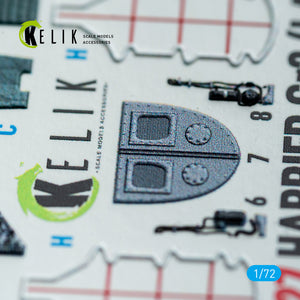 KELIK K72227 Harrier Gr3 (Late) - interior 3D decals for Italeri kit 1/72 – immagine 6