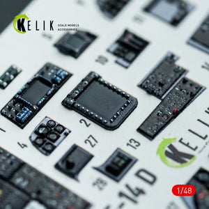 KELIK K48159 F-140 - interior 3D decals for GWH kit 1/48 – zdjęcie 10