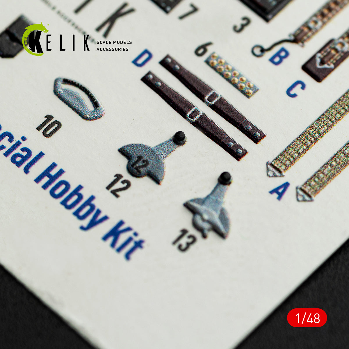 KELIK K48164 FOKKER D.XXI - interior 3D decals for Special Hobby kit 1/48 – imagen 5