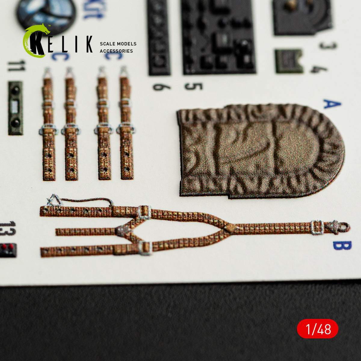 KELIK K48165 Westland Lysander Mk.III - interior 3D decals for Eduard kit 1/48 – image 5