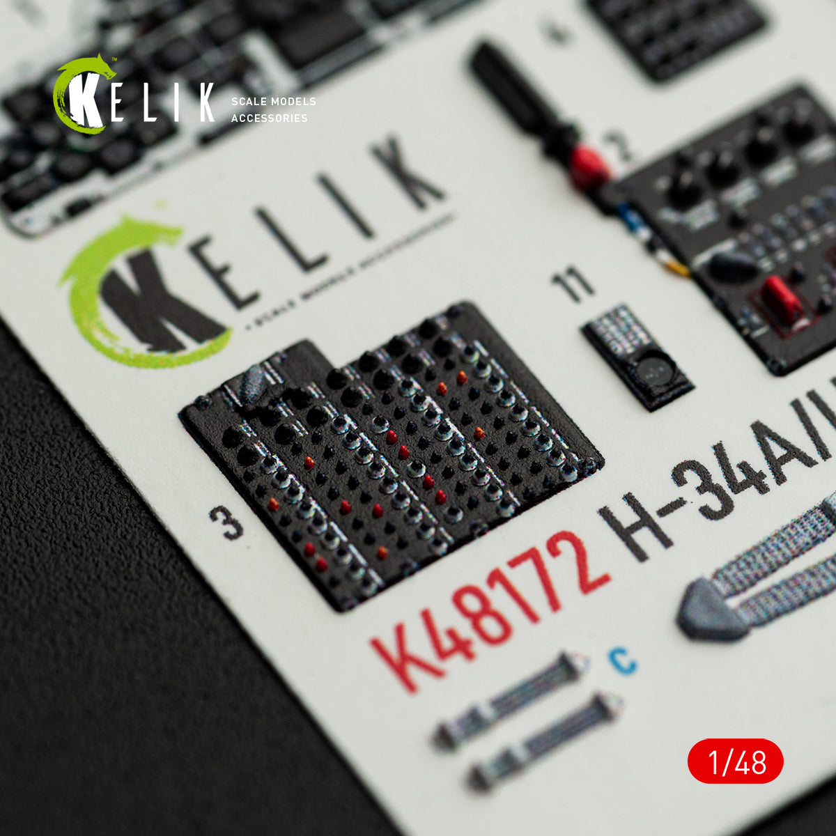 KELIK K48172 H-34A/UH-34D - interior 3D decals for Italeri kit 1/48 – image 5